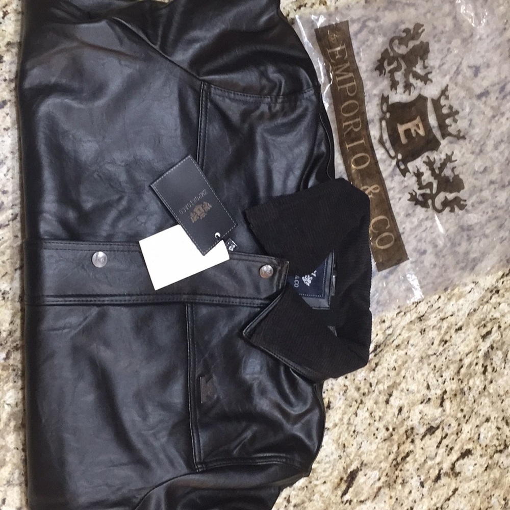 Authentic Emporio & Co Italian Leather Coat